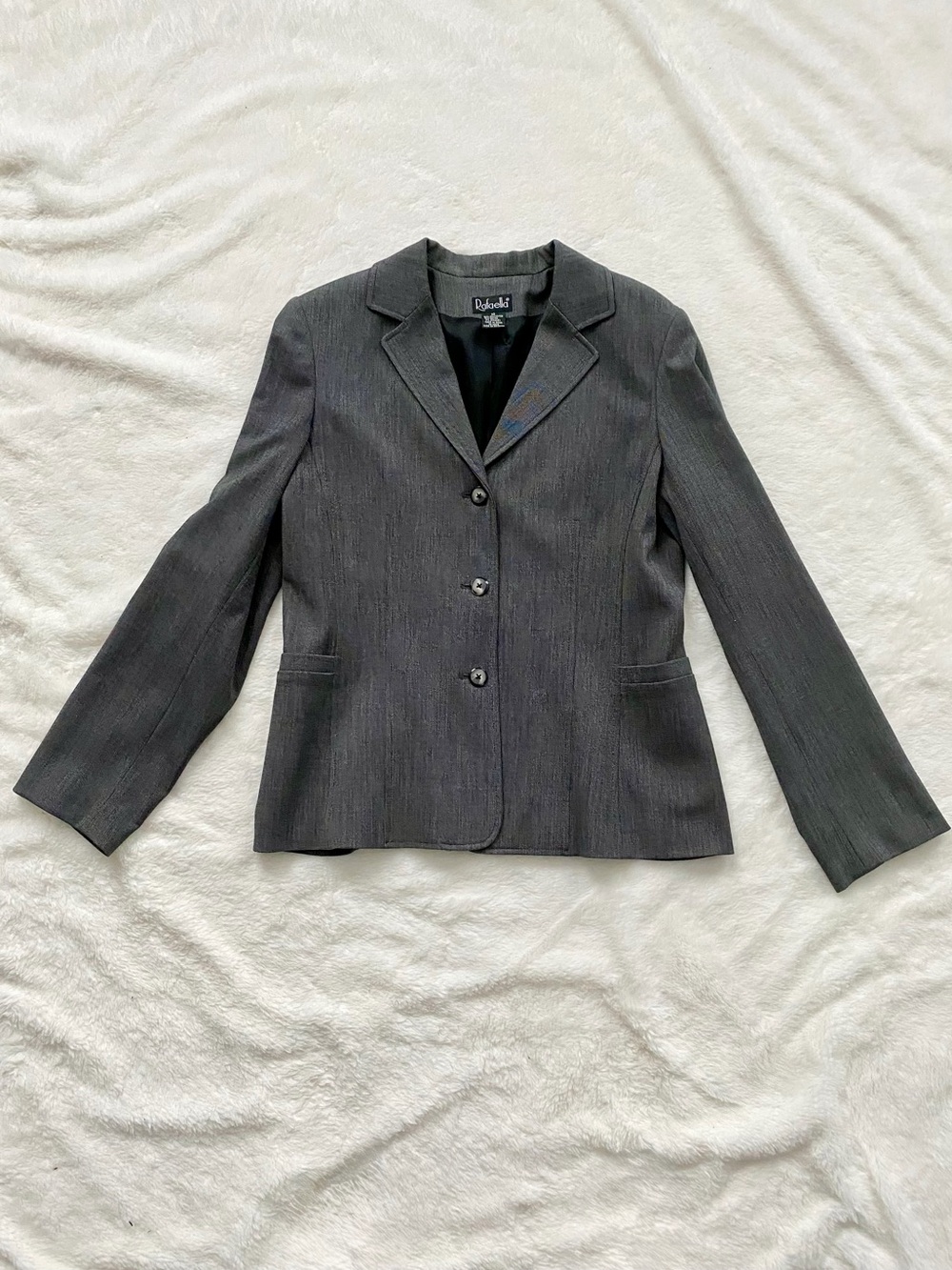 Rafaella Blazer Suit Jacket Gray Size 10